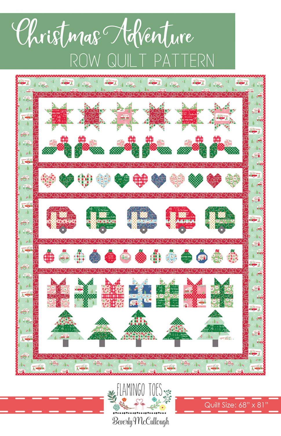 Christmas Adventure Row Quilt # FT-8313 - Special Order