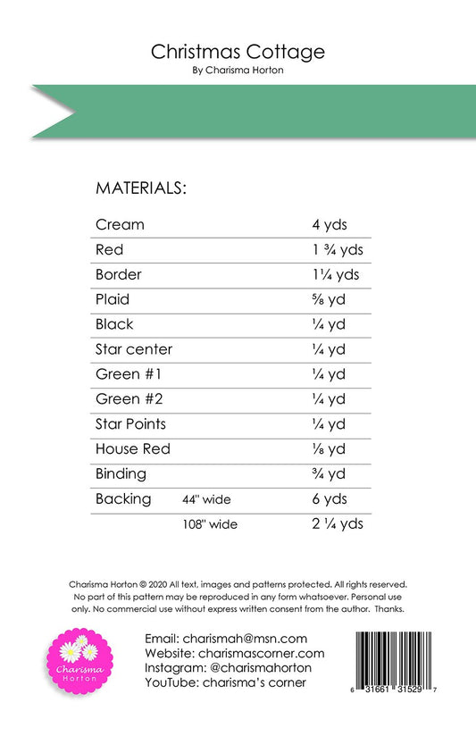 Christmas Cottage # CH241 - Special Order