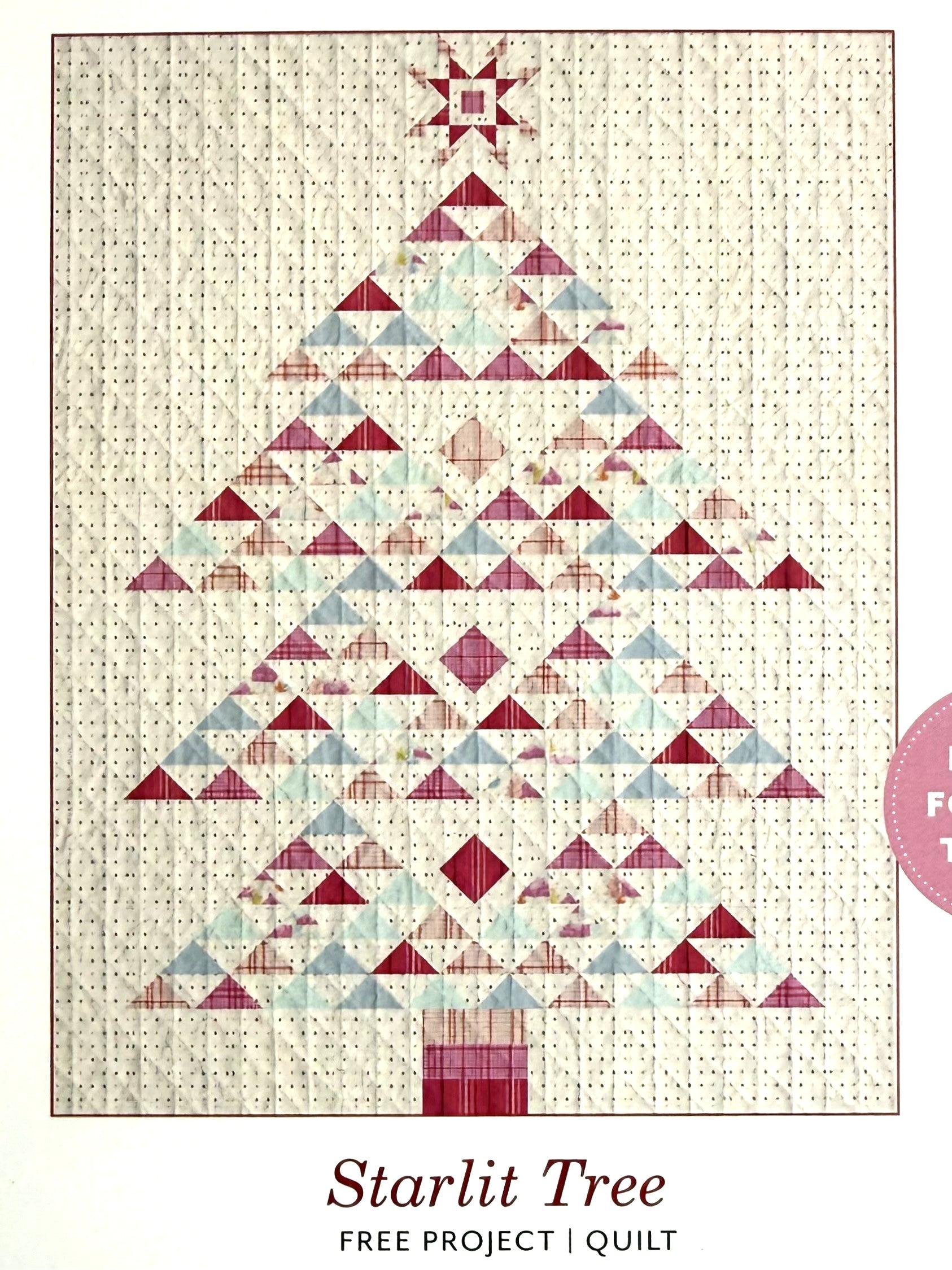 Christmas In Color by AGF Studio : Free PDF Starlit Tree Quilt Pattern ...