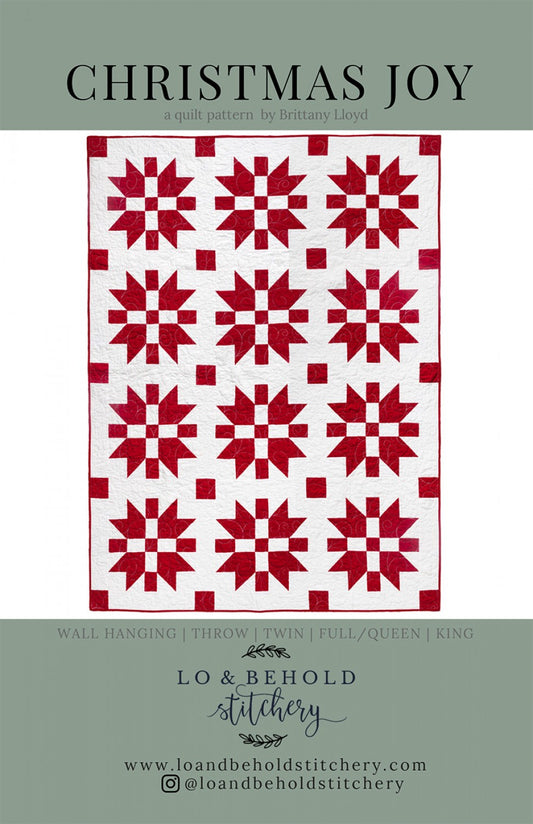 Christmas Joy Quilt Pattern by Lo & Behold Stitchery