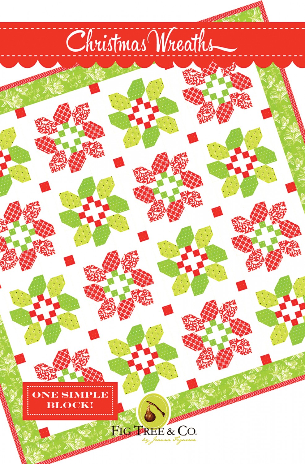 Christmas Wreaths Quilt Pattern by Fig Tree & Co.