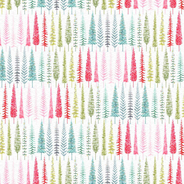 Christmas in Color by Goldi L. Studio : Christmas Tree Row 2455-108 Rainbow