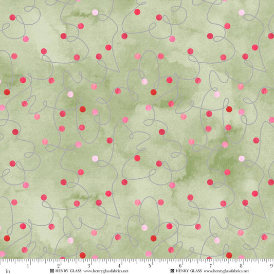 Christmas in Color by Goldi L. Studio : Light String 2447-61 Sage