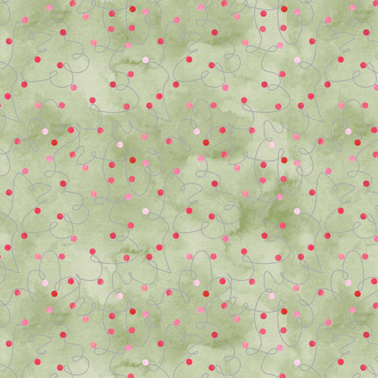 Christmas in Color by Goldi L. Studio : Light String 2447-61 Sage