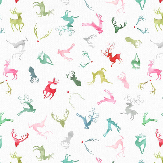 Christmas in Color by Goldi L. Studio : Oh Deer! 2446-108 Rainbow