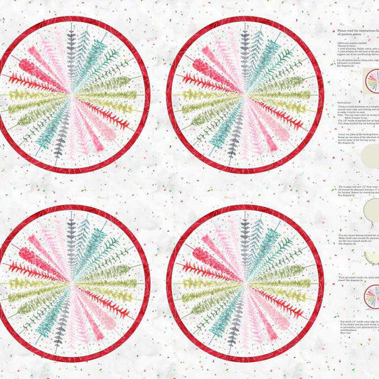 Christmas in Color by Goldi L. Studio : Placemats 36" 2456P-108 Rainbow