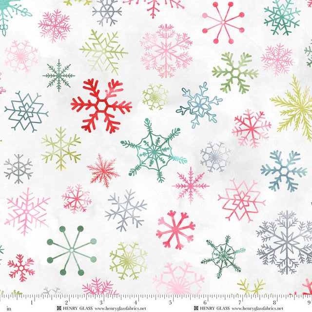 Christmas in Color by Goldi L. Studio : Snowflakes 2457-108 Rainbow