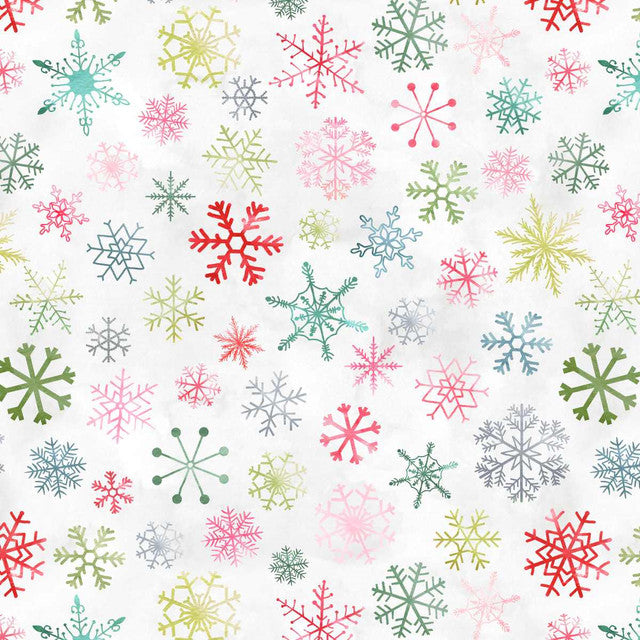 Christmas in Color by Goldi L. Studio : Snowflakes 2457-108 Rainbow