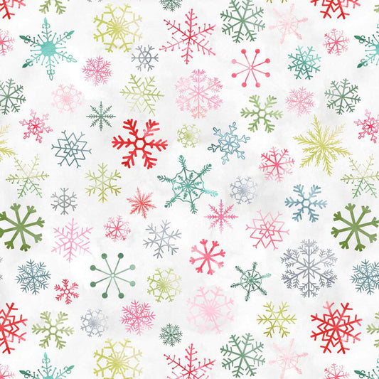 Christmas in Color by Goldi L. Studio : Snowflakes 2457-108 Rainbow
