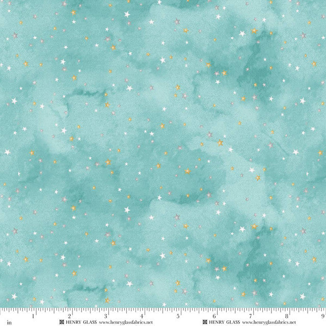 Christmas in Color by Goldi L. Studio : Starry Sky 2451-71 Turquoise