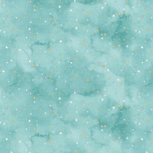 Christmas in Color by Goldi L. Studio : Starry Sky 2451-71 Turquoise