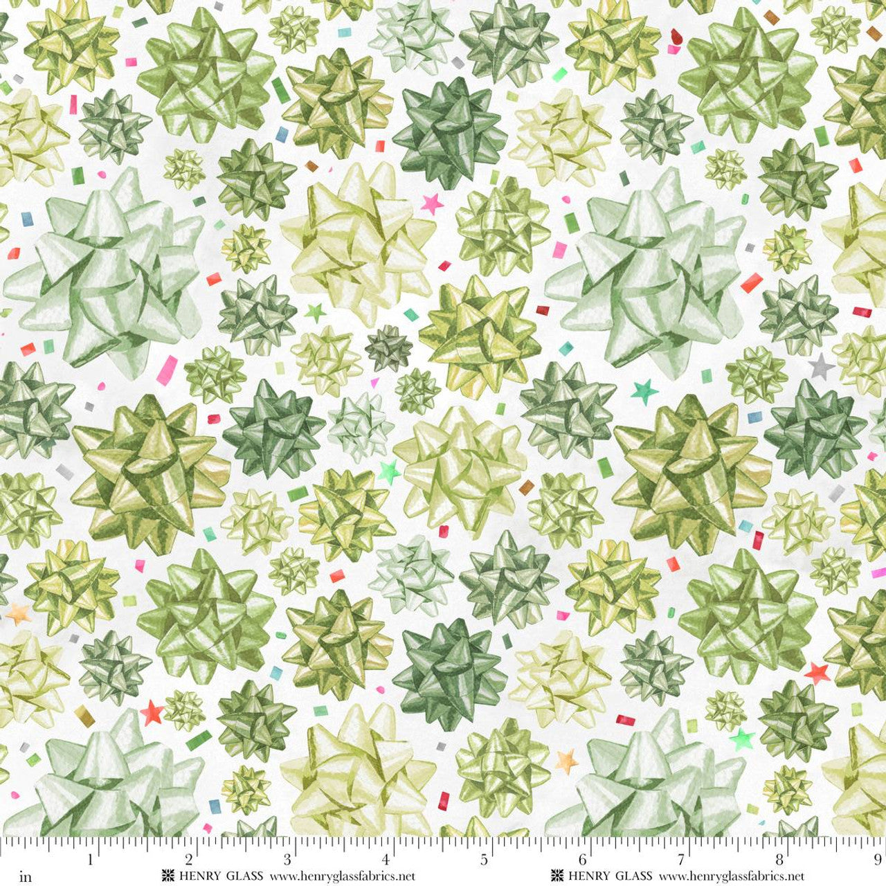 Christmas in Color by Goldi L. Studio : Stick on Bows 2444-63 Lime
