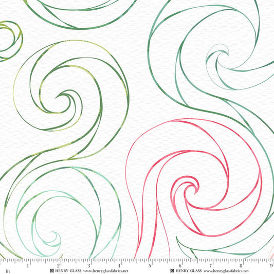 Christmas in Color by Goldi L. Studio : X-Large Swirls 2453-108 Rainbow