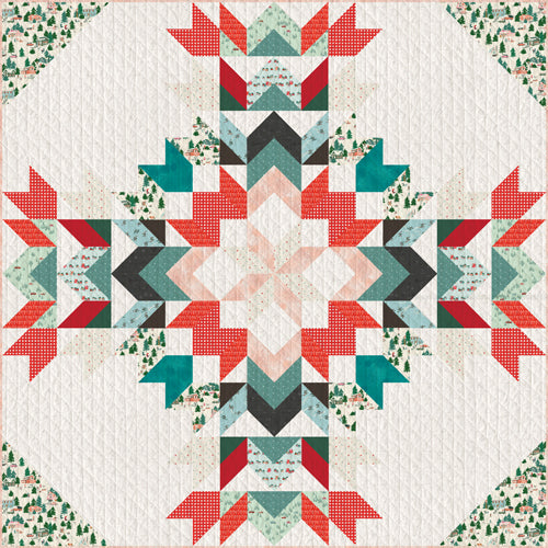 Christmas in the Cabin by AGF Studios : Tis the Season Quilt Front Shop Sample