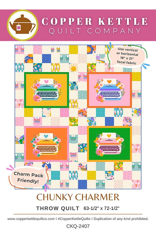 Chunky Charmer Quilt Pattern by Copper Kettle Quilt Co.