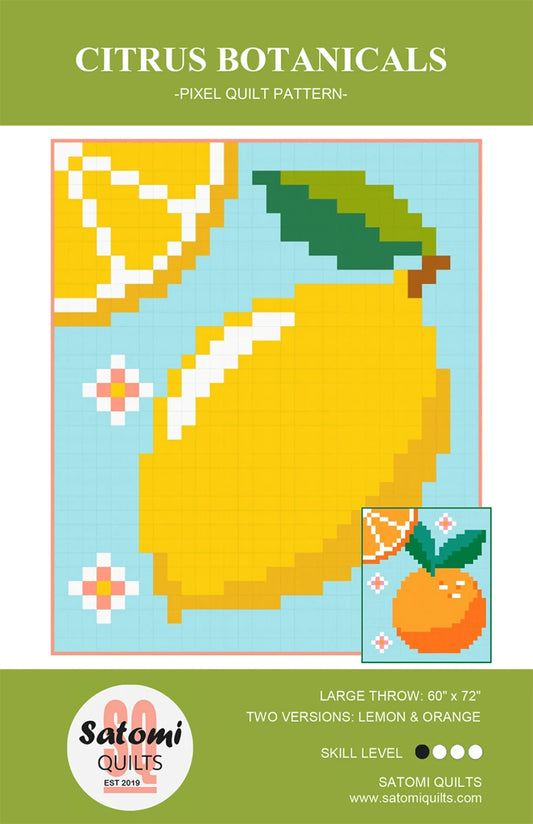 Citrus Botanicals Quilt Pattern by Satomi Quilts