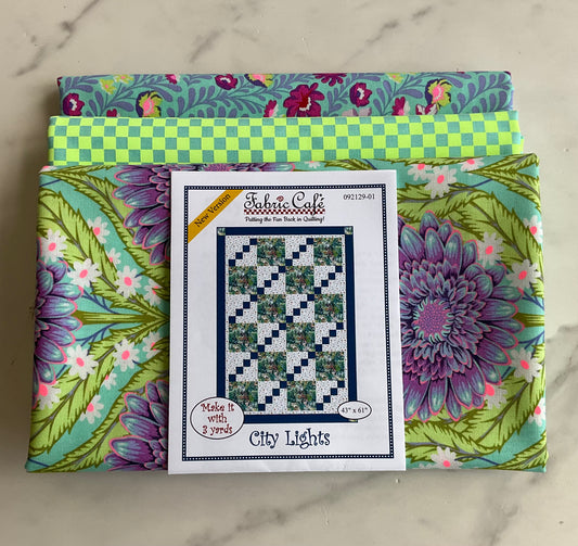City Lights Quilt Kit featuring Untamed by Tula Pink - 3 Yard Quilt Kit