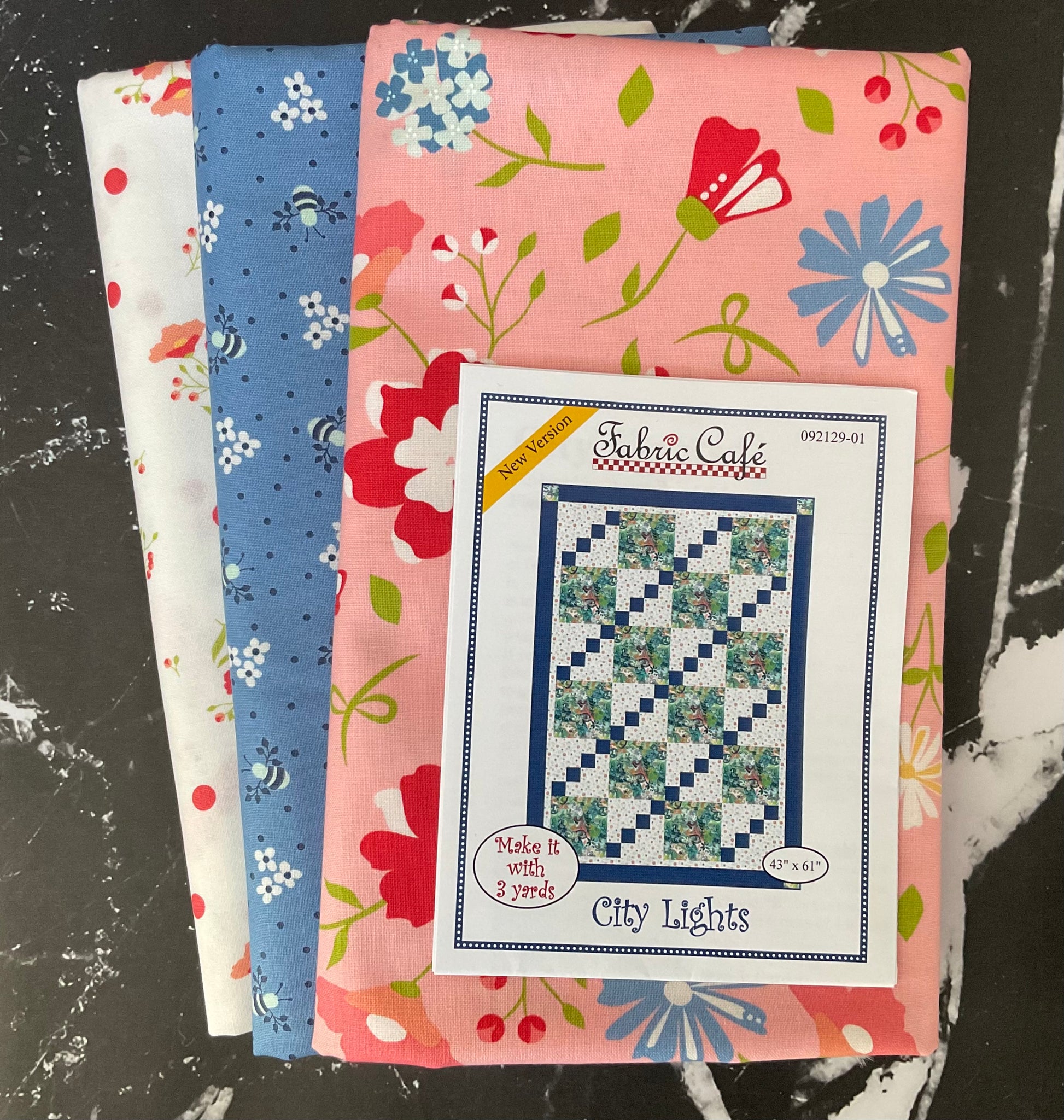 City Lights Quilt featuring Sunwashed by Corey Yoder - 3 Yard Quilt Kit