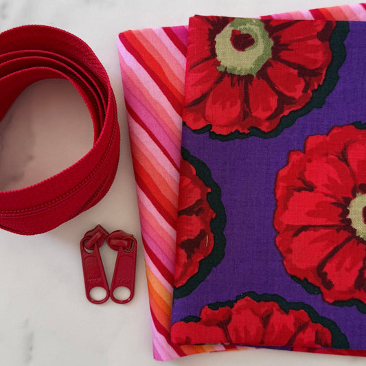 Taco Zipper Pouch Kit #14 - Makes Two Large Pouches