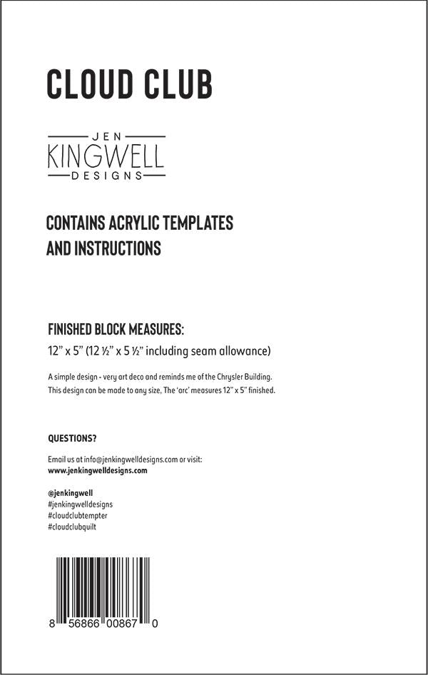 Cloud Club Tempter by Jen Kingwell Designs - Special Order