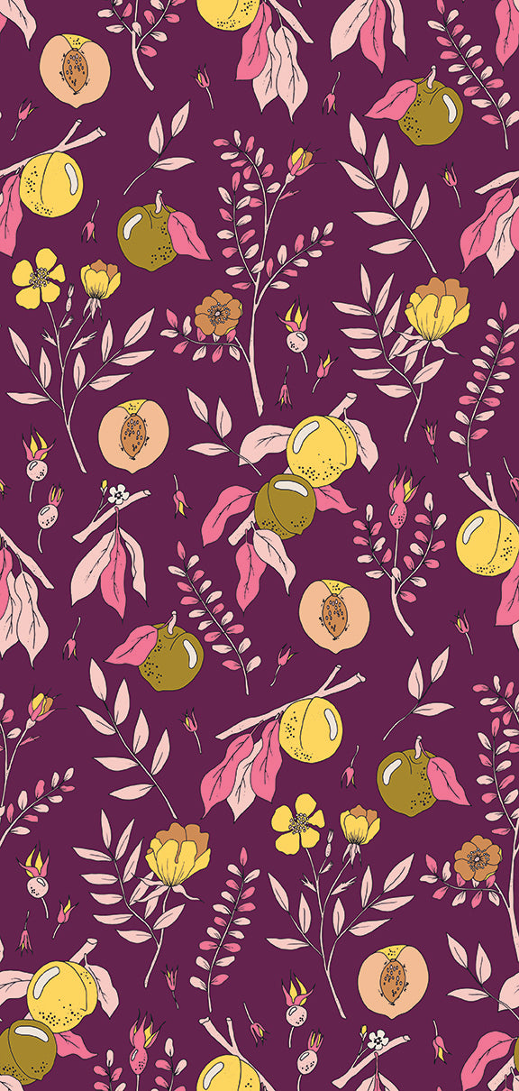 Cockatoos, Peaches & Pears by Kristina Hultkrantz : Flat Fat Stack 6 PC Ecru 120FQCPPECRU