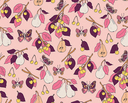 Cockatoos, Peaches & Pears by Kristina Hultkrantz : Flat Fat Stack 6 PC Ecru 120FQCPPECRU