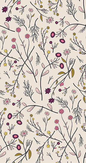 Cockatoos, Peaches & Pears by Kristina Hultkrantz : Flat Fat Stack 6 PC Ecru 120FQCPPECRU