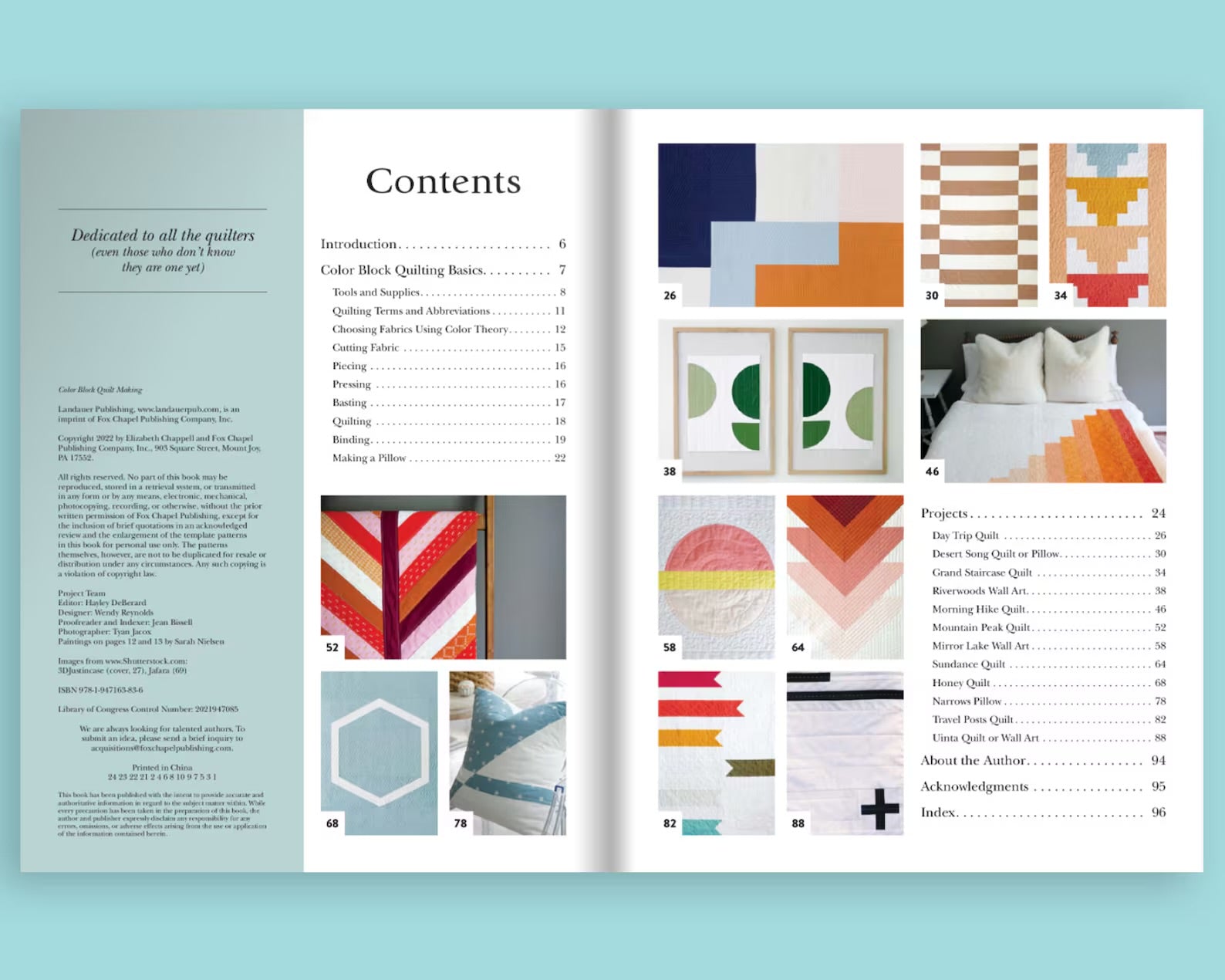 Color Block Quilt Making by Elizabeth Chappell