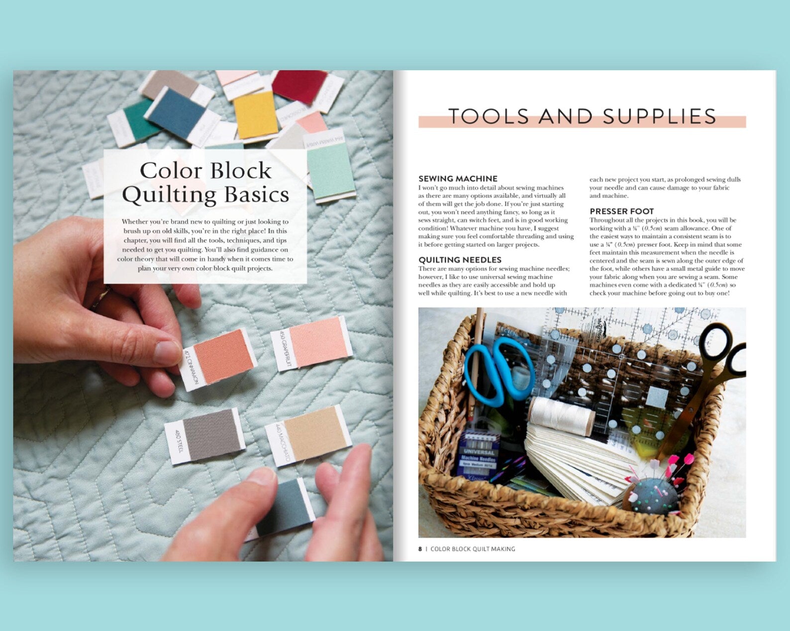 Color Block Quilt Making by Elizabeth Chappell