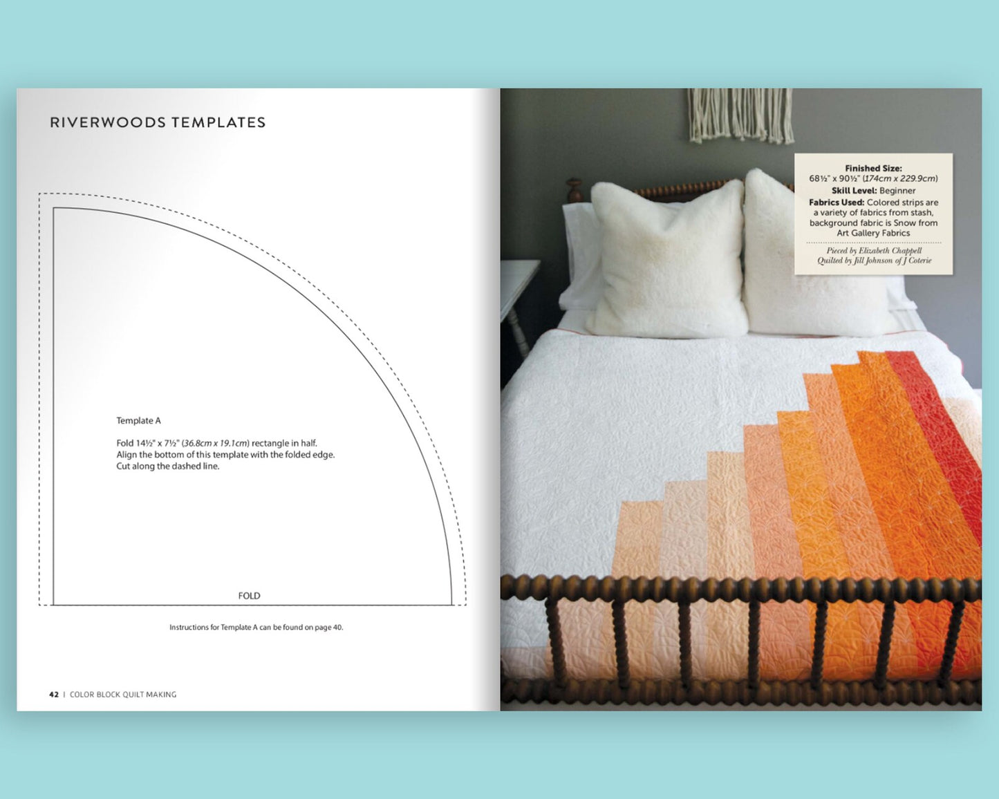 Color Block Quilt Making by Elizabeth Chappell