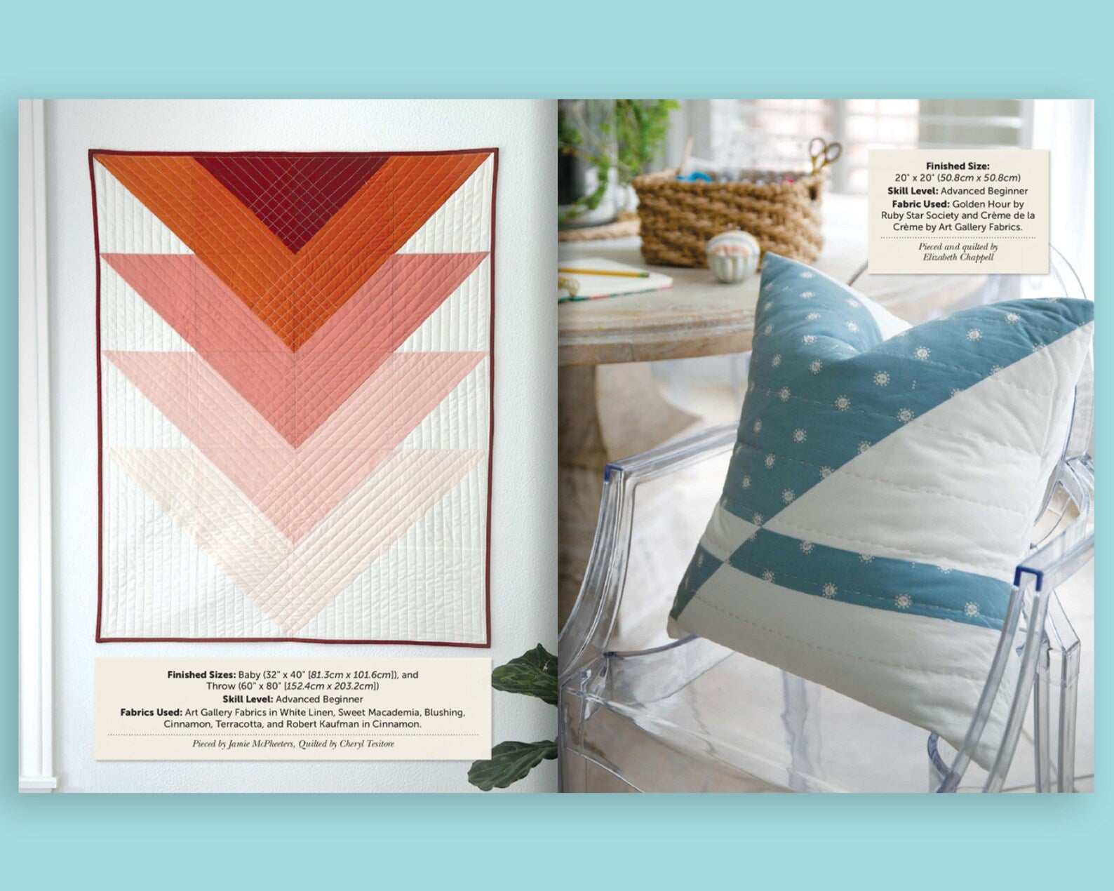 Color Block Quilt Making by Elizabeth Chappell