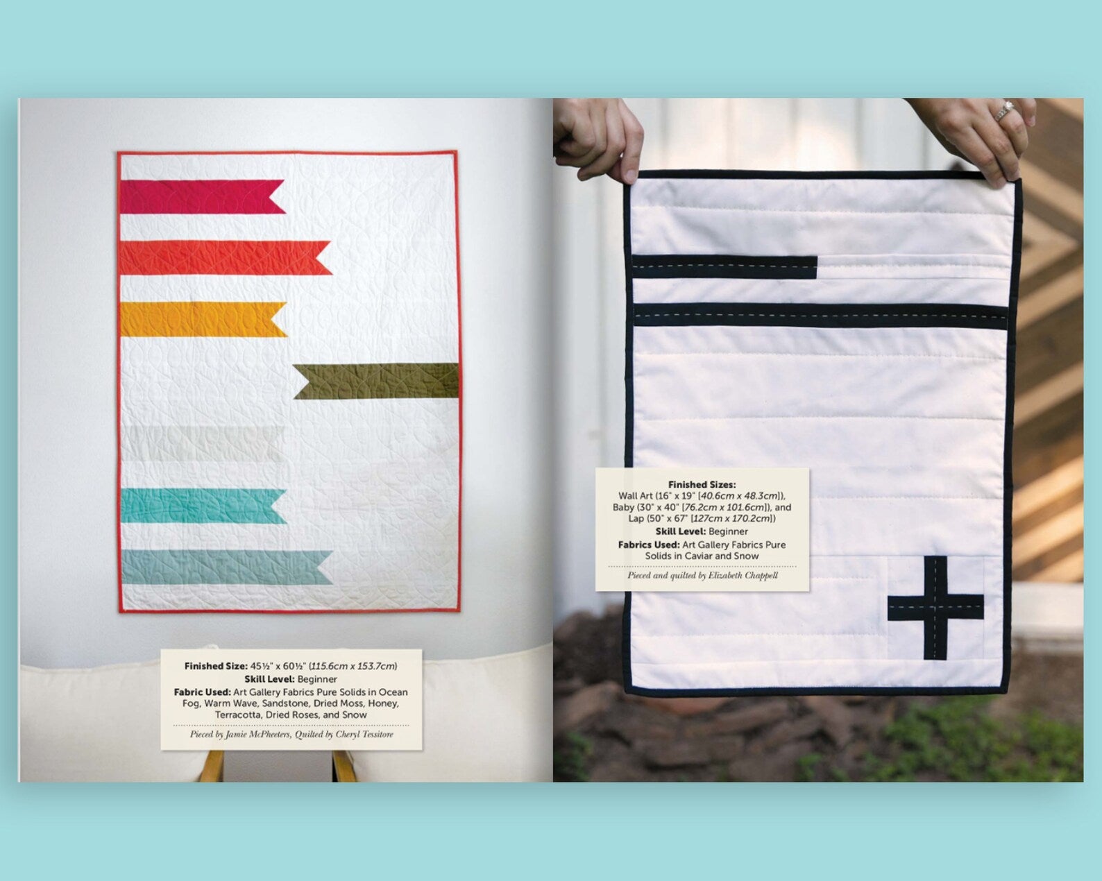 Color Block Quilt Making by Elizabeth Chappell