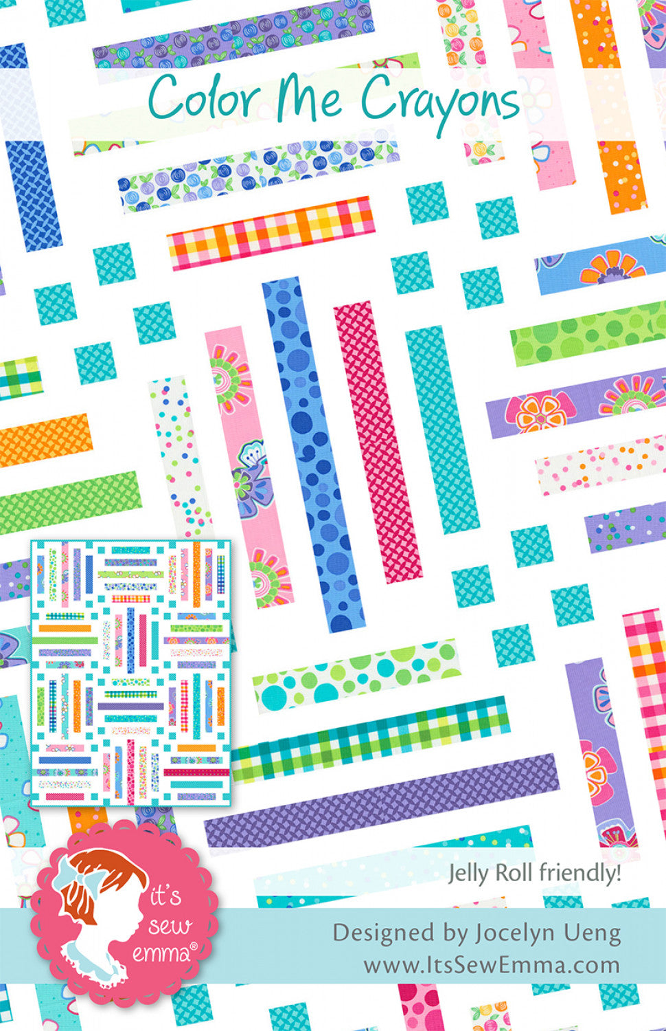 Color Me Crayons Quilt Pattern by It’s Sew Emma