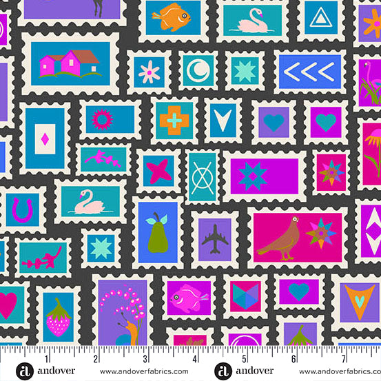 Color Wheel by Alison Glass : Collector Night A1125-K