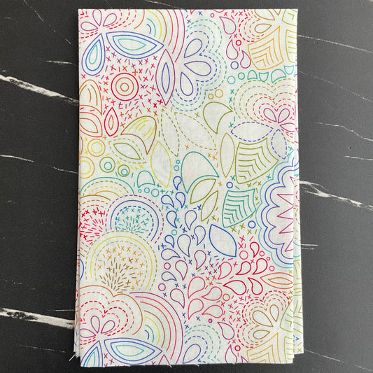 Color Wheel by Alison Glass : Rainbow Stitched Day A1446-L