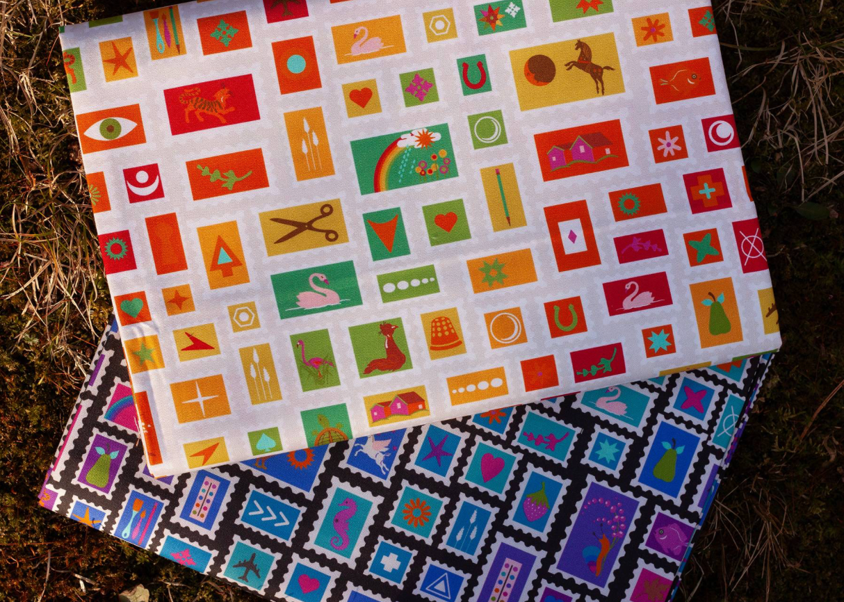 Color Wheel by Alison Glass : Through The Kaleidoscope Light Quilt Kit