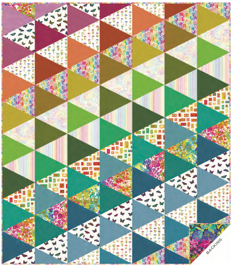 Color Wheel by Alison Glass : Through The Kaleidoscope Light Quilt Kit