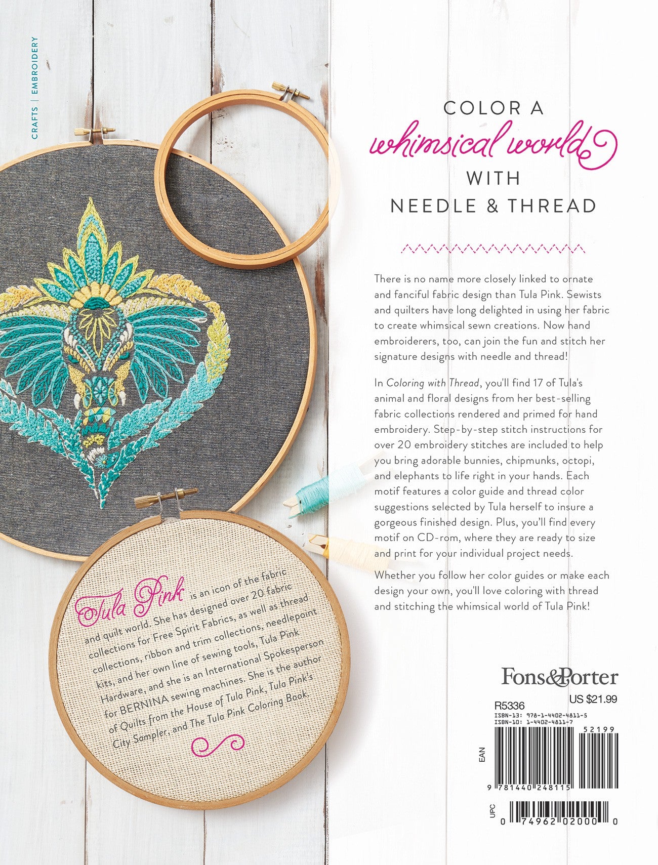 Coloring with Thread by Tula Pink