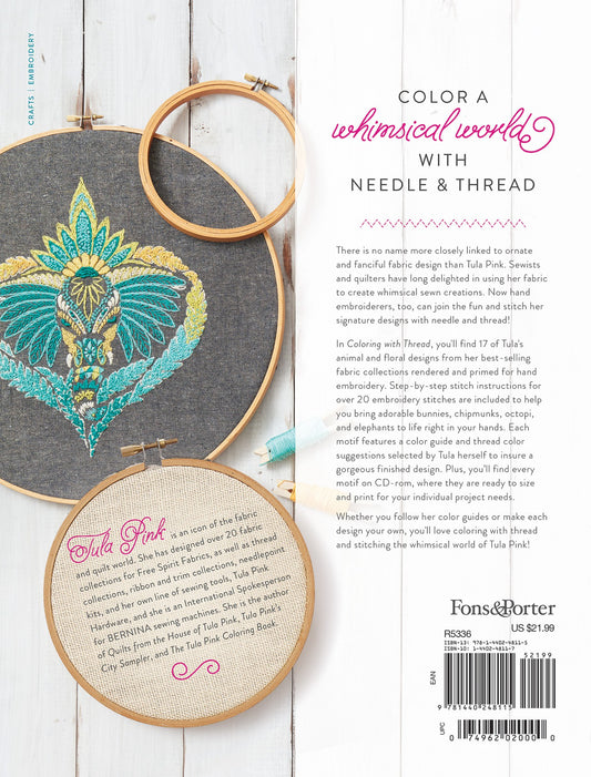 Coloring with Thread by Tula Pink