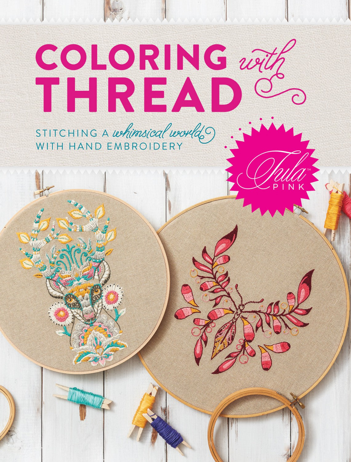 Coloring with Thread by Tula Pink