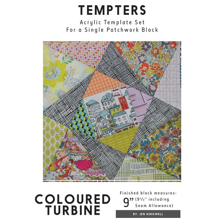Coloured Turbine Tempter by Jen Kingwell Designs – Modern Quilt Co.