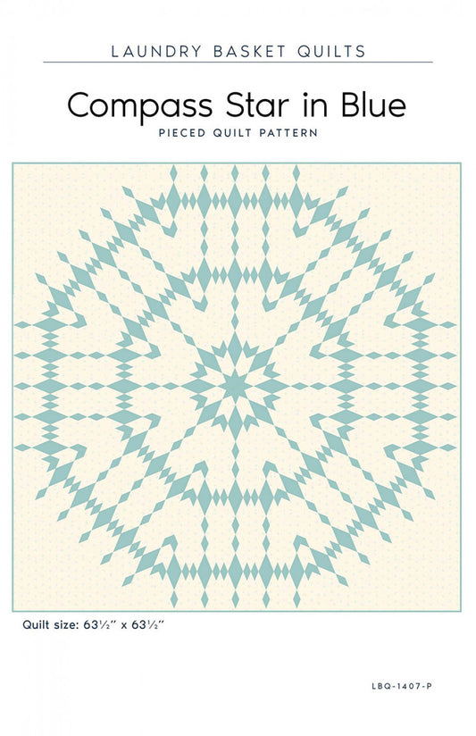 Compass Star in Blue # LBQ-1407-P - Special Order