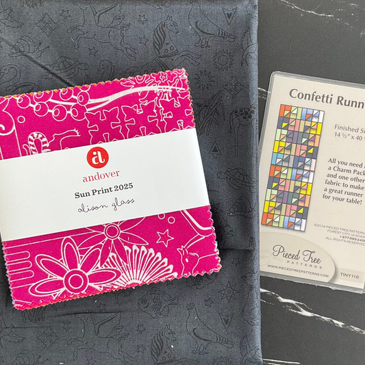 Confetti Runner Kit featuring Sun Print 2025 by Alison Glass