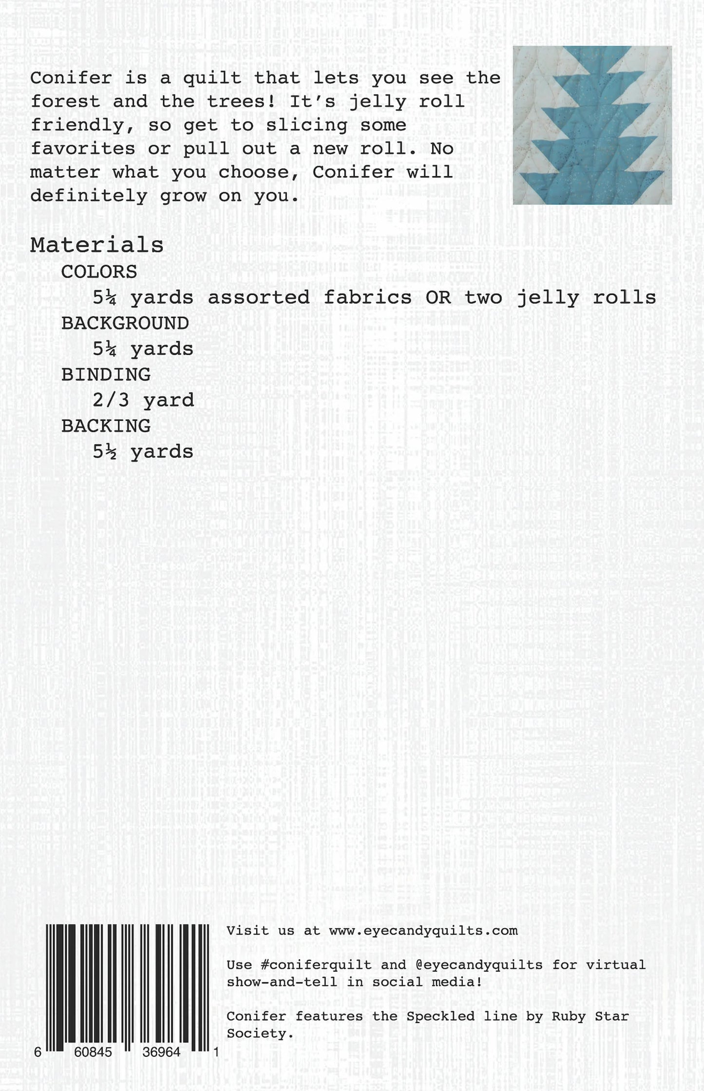 Conifer Quilt Kit featuring Jolly Basics by Ruby Star Society