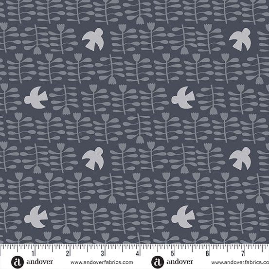 Conway Cottage by Karen Lewis Textiles : Amongst the Flowers Oxford A1417-B