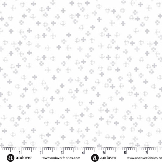 Conway Cottage by Karen Lewis Textiles : Plus Point White A1418-L