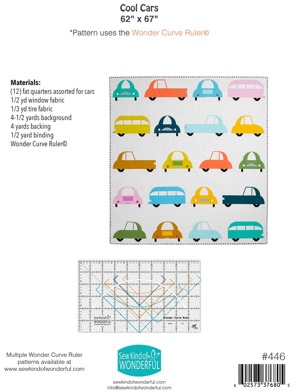Cool Cars Quilt Pattern by Sew Kind of Wonderful