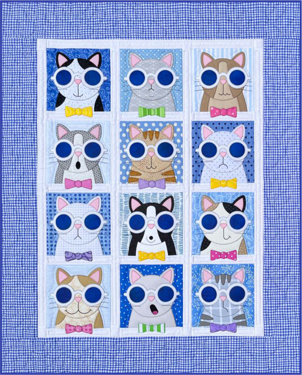 Cool Cats Appliqué Quilt Pattern by Amy Bradley