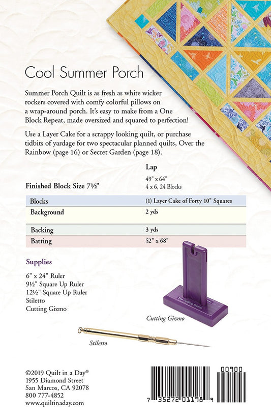 Cool Summer Porch featuring Fruit Loop by Basic Grey - Quilt Kit