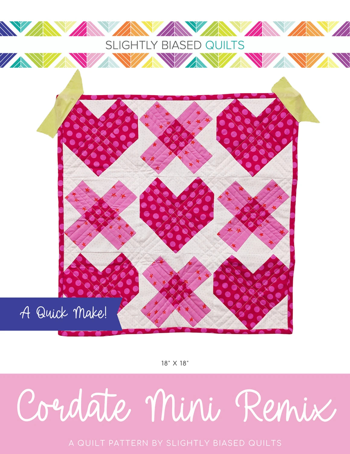 Cordate Mini ReMix Quilt Pattern by Slightly Biased Quilts